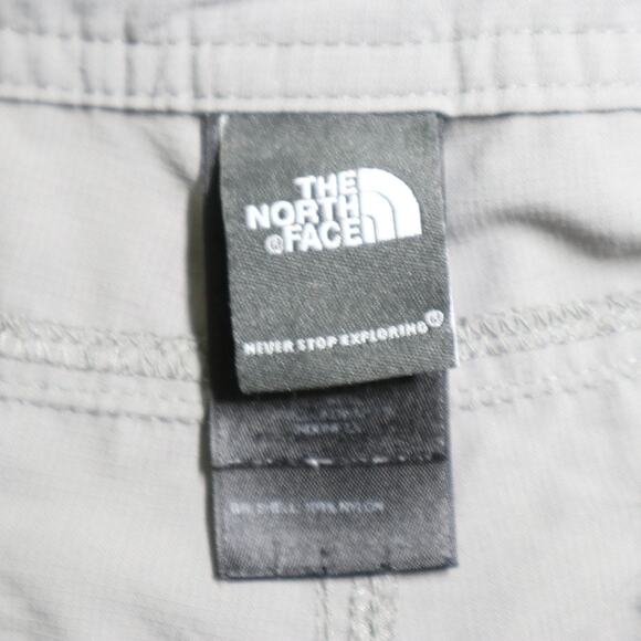 The North Face Size 8 Horizon Tempest Pants Nylon Ripstop Roll Up Gray - Picture 11 of 12